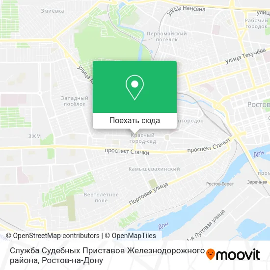 Карта Служба Судебных Приставов Железнодорожного района