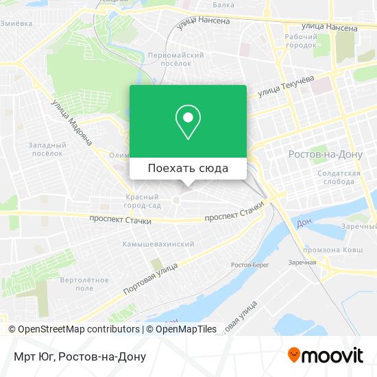 Карта Мрт Юг