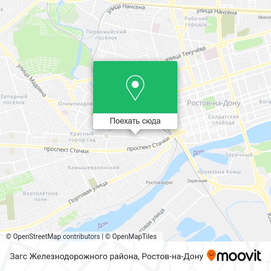 Карта Загс Железнодорожного района