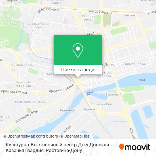 Карта Культурно-Выставочный центр Дгту Донская Казачья Гвардия
