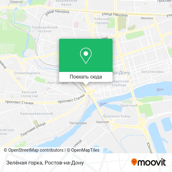 Карта Зелёная горка