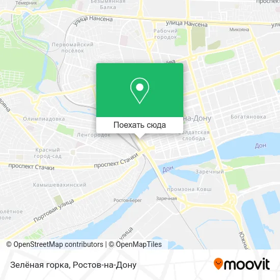 Карта Зелёная горка