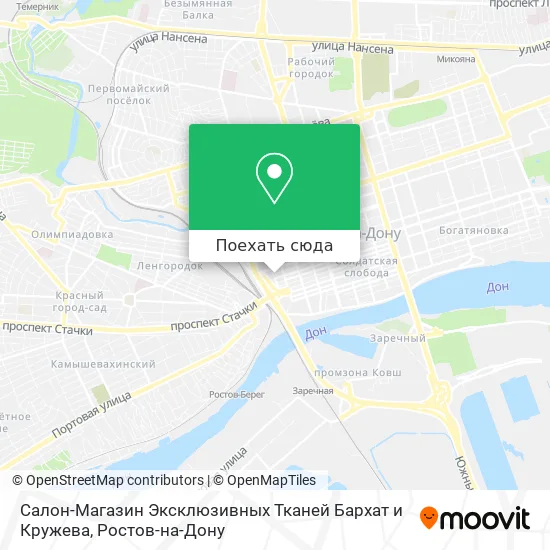 Карта Салон-Магазин Эксклюзивных Тканей Бархат и Кружева