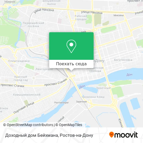 Карта Доходный дом Бейхмана