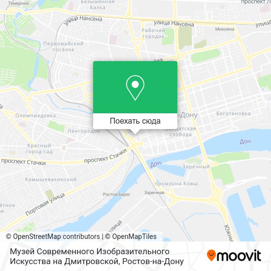 Карта Музей Современного Изобразительного Искусства на Дмитровской