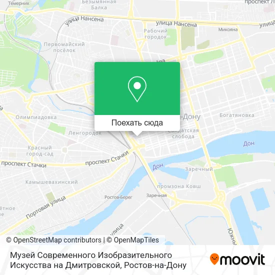 Карта Музей Современного Изобразительного Искусства на Дмитровской