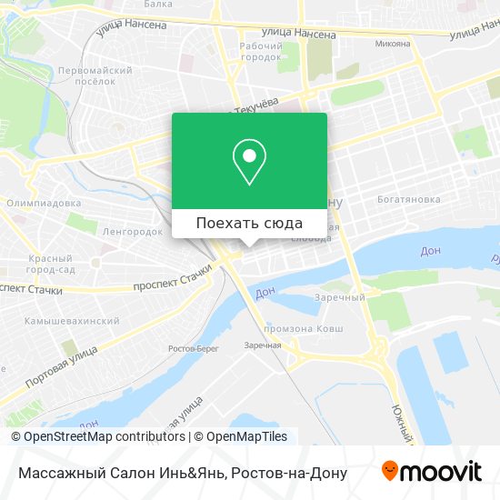Карта Массажный Салон Инь&Янь