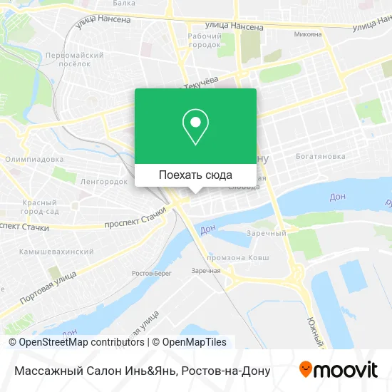Карта Массажный Салон Инь&Янь
