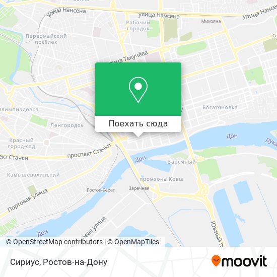 Карта Сириус