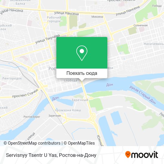 Карта Servisnyy Tsentr U Yas