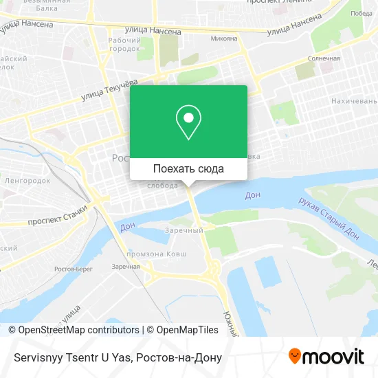Карта Servisnyy Tsentr U Yas
