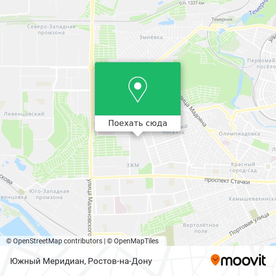 Карта Южный Меридиан