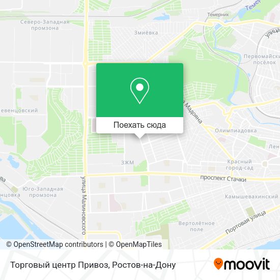 Карта Торговый центр Привоз