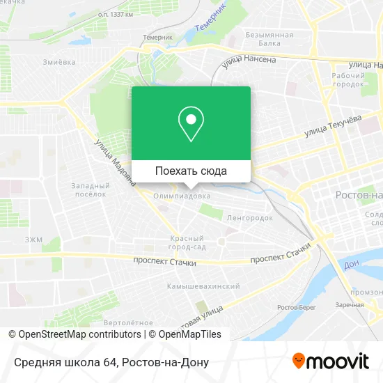 Карта Средняя школа 64