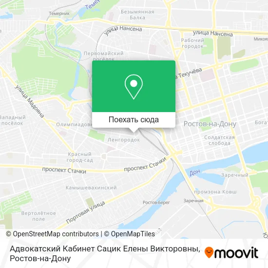 Карта Адвокатский Кабинет Сацик Елены Викторовны