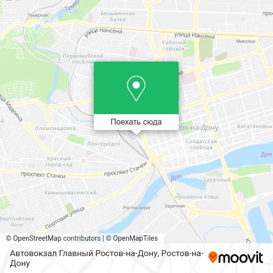 Карта Автовокзал Главный Ростов-на-Дону