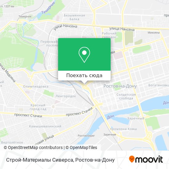 Карта Строй-Материалы Сиверса