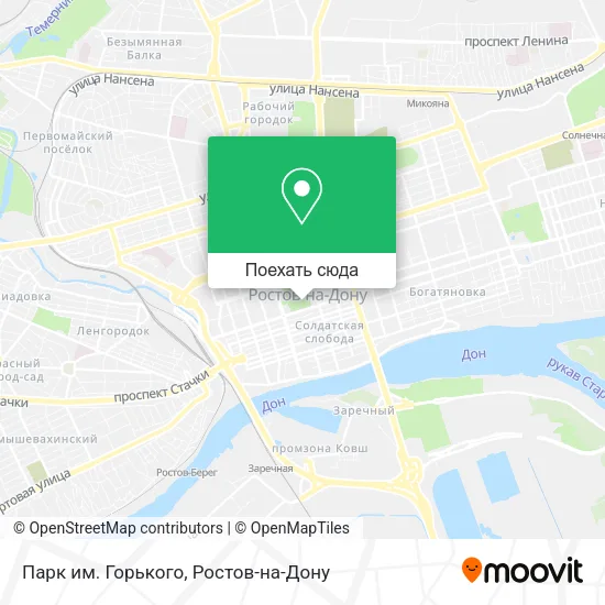 Карта Парк им. Горького