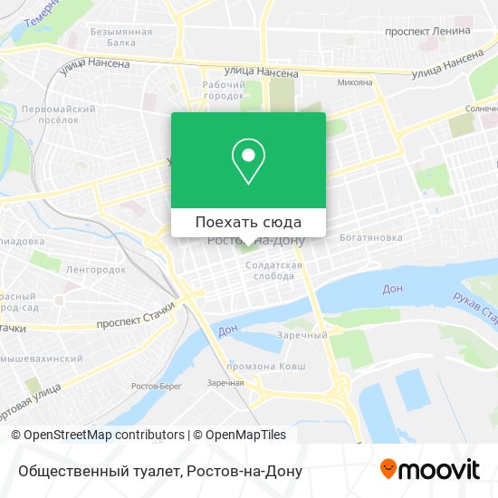 Карта Общественный туалет