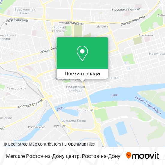 Карта Mercure Ростов-на-Дону центр