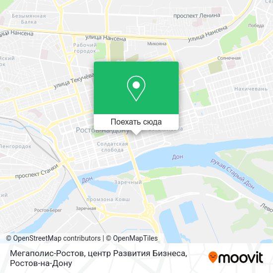 Карта Мегаполис-Ростов, центр Развития Бизнеса