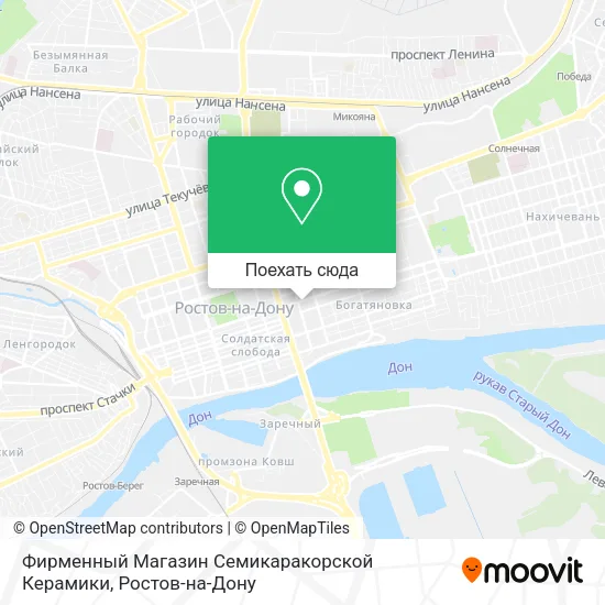 Карта Фирменный Магазин Семикаракорской Керамики