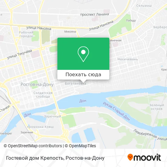Карта Гостевой дом Крепость