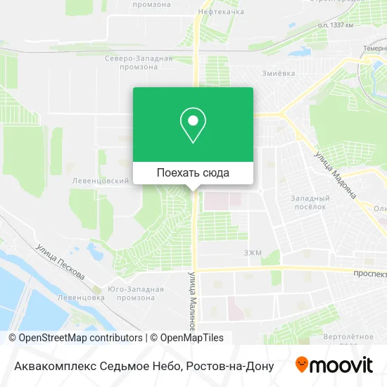 Карта Аквакомплекс Седьмое Небо