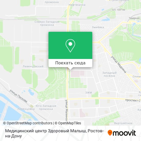 Карта Медицинский центр Здоровый Малыш