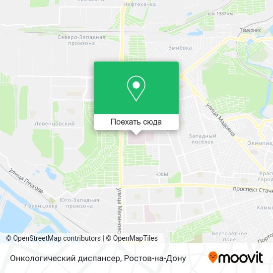 Карта Онкологический диспансер