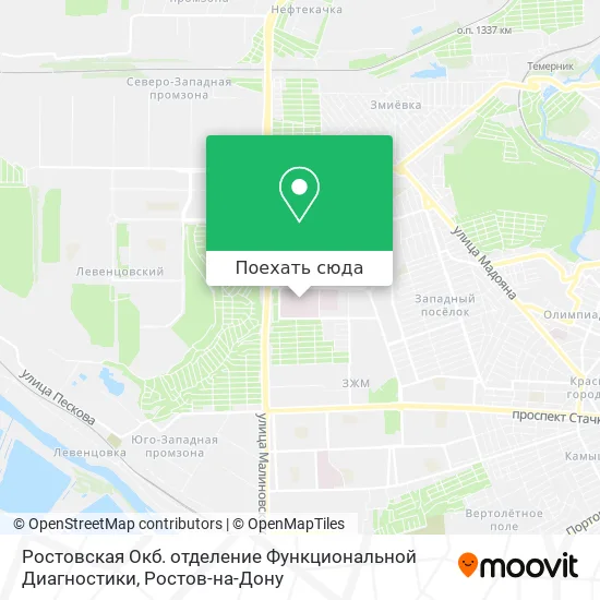Карта Ростовская Окб. отделение Функциональной Диагностики