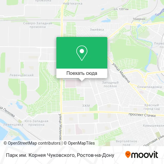 Карта Парк им. Корнея Чуковского