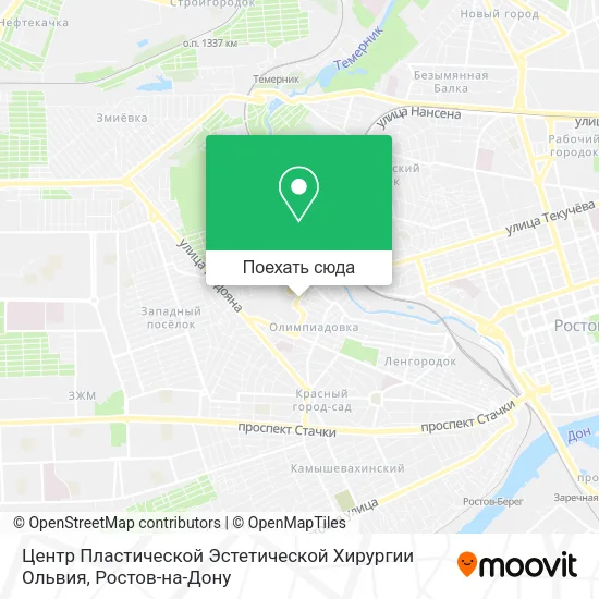 Карта Центр Пластической Эстетической Хирургии Ольвия