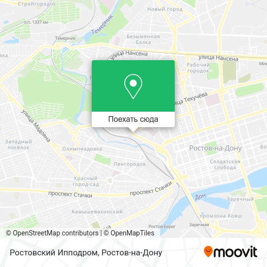 Карта Ростовский Ипподром