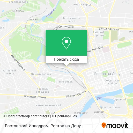 Карта Ростовский Ипподром