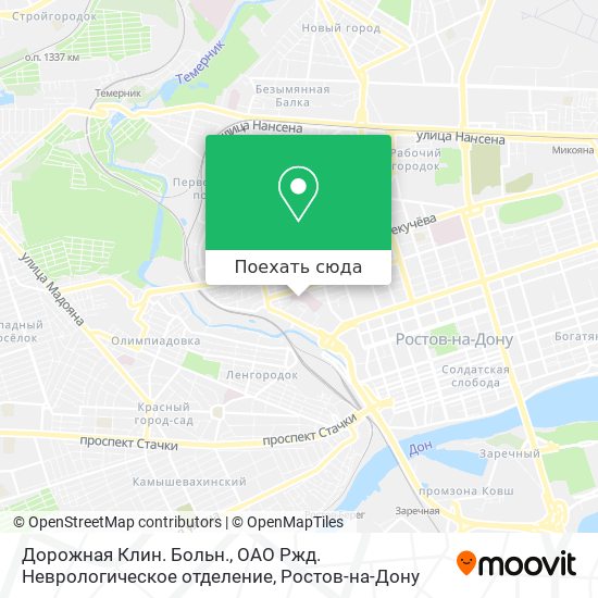 Карта Дорожная Клин. Больн., ОАО Ржд. Неврологическое отделение
