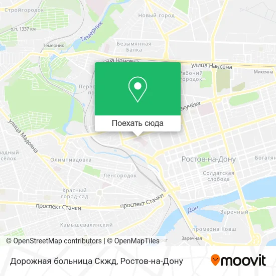 Карта Дорожная больница Скжд