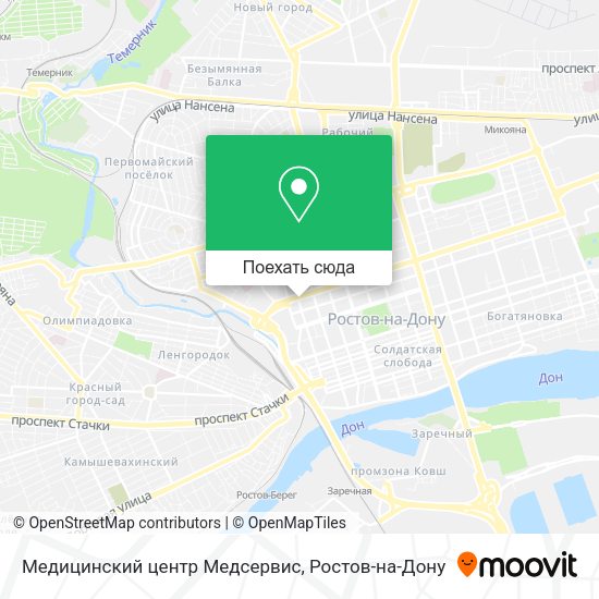 Карта Медицинский центр Медсервис