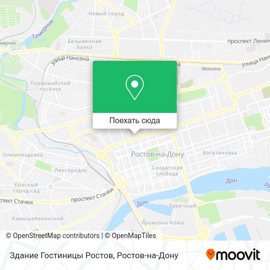 Карта Здание Гостиницы Ростов