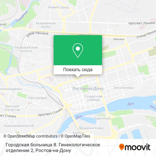 Карта Городская больница 8. Гинекологическое отделение 2