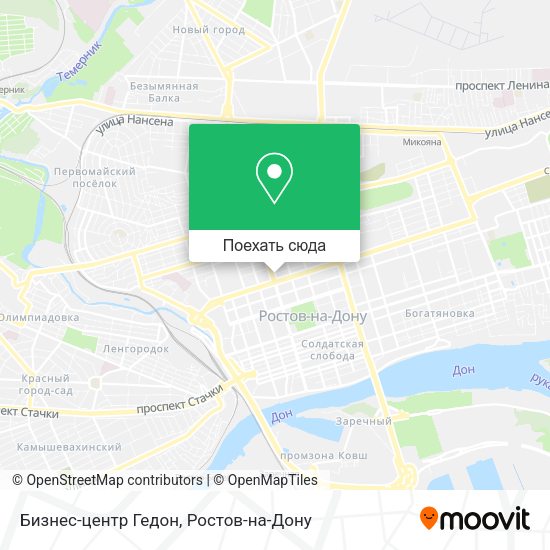 Карта Бизнес-центр Гедон