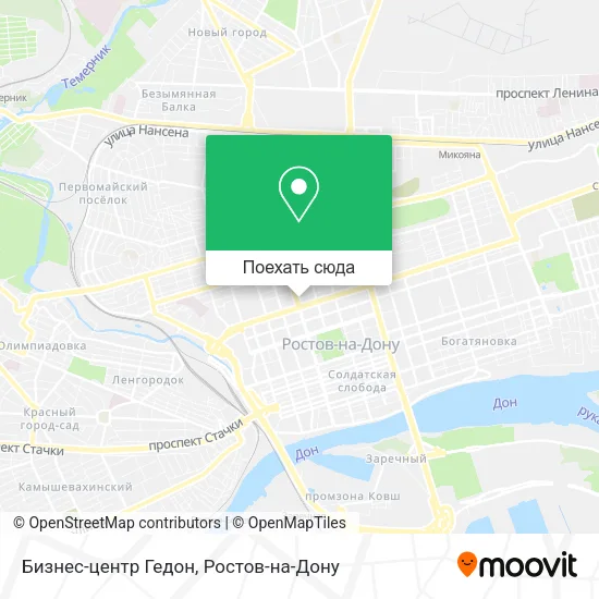 Карта Бизнес-центр Гедон