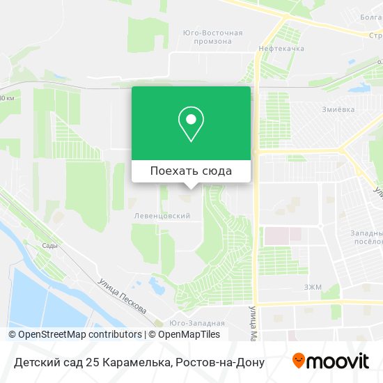 Карта Детский сад 25 Карамелька