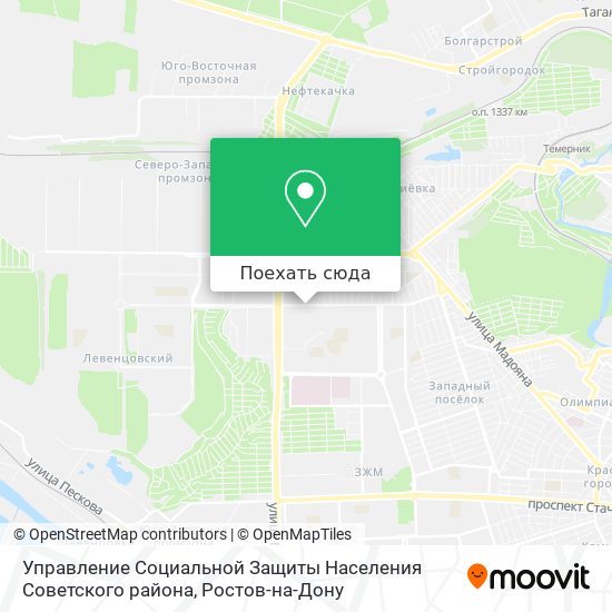 Карта Управление Социальной Защиты Населения Советского района