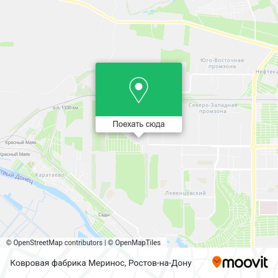 Карта Ковровая фабрика Меринос