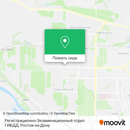 Карта Регистрационно-Экзаменационный отдел ГИБДД