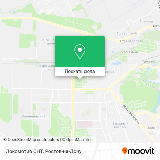 Карта Локомотив СНТ