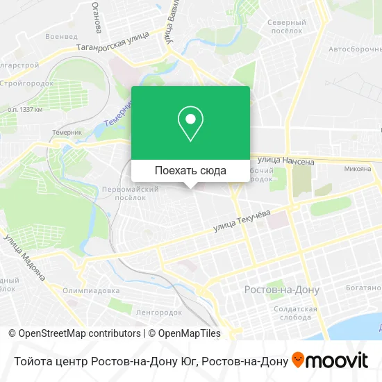 Карта Тойота центр Ростов-на-Дону Юг