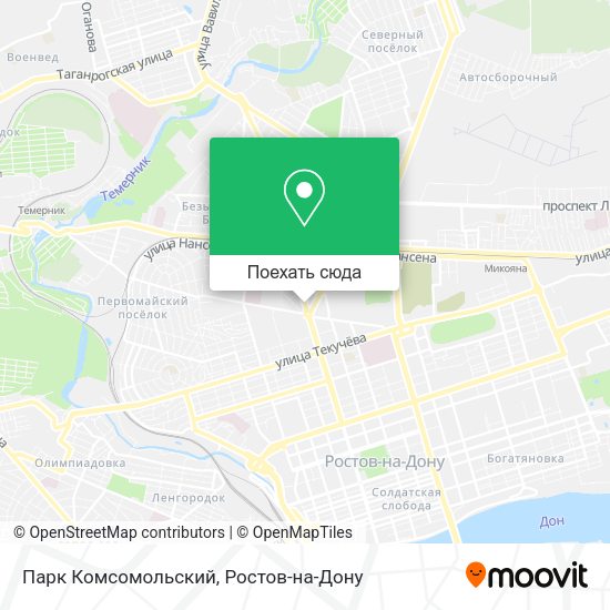 Карта Парк Комсомольский