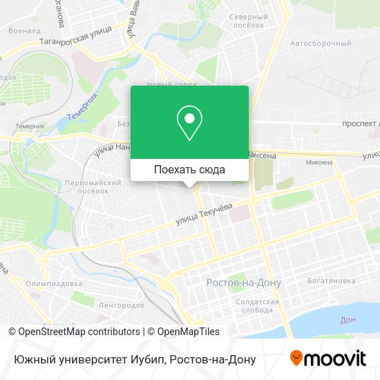 Карта Южный университет Иубип